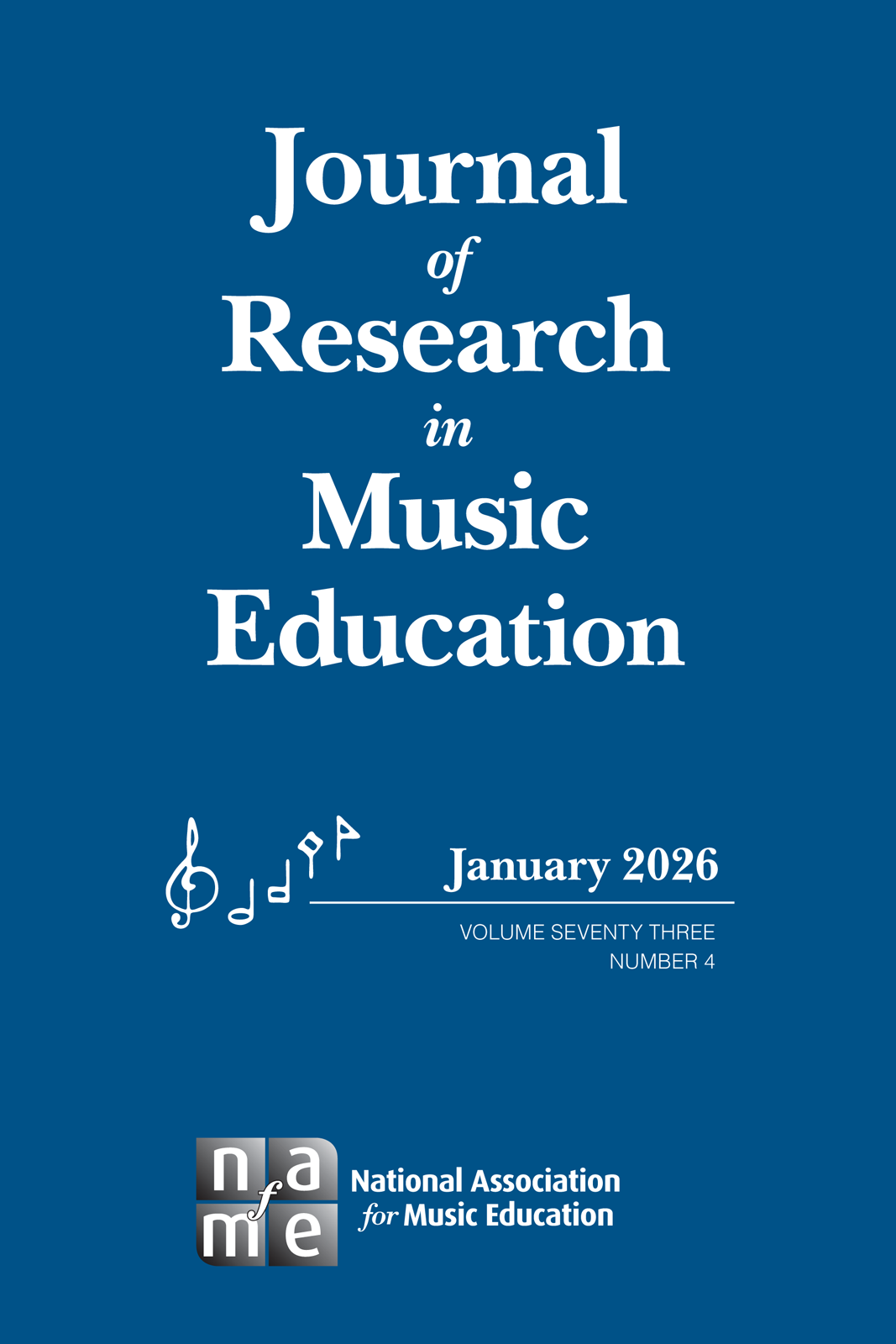 Journal of Research in Music Education print cover